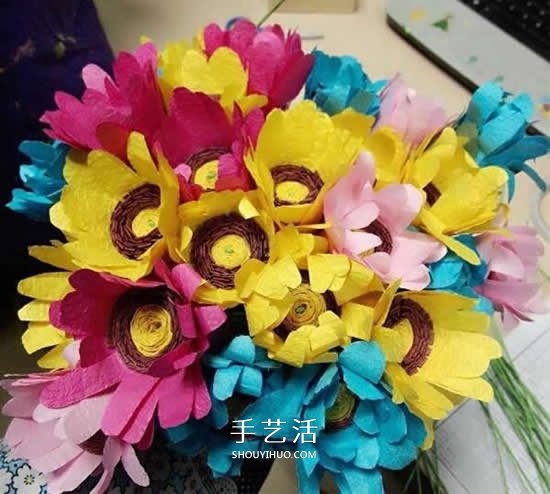 手揉纸花的手工制作教程 新手也能轻松完成！(图4)