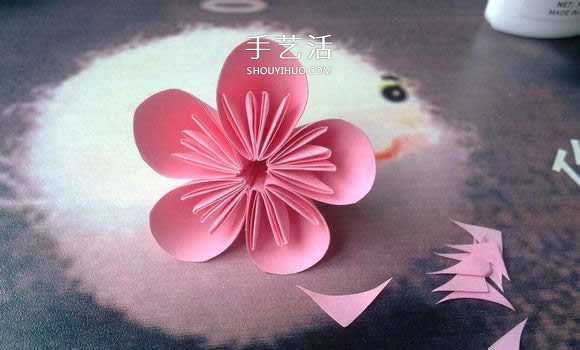 肯定学得会！超简单五瓣樱花的折纸方法步骤(图17)