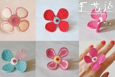 钩针编织小清新钩花(图4)