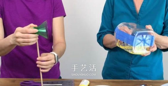 塑料瓶废物利用DIY制作儿童潜水艇玩具(图2)