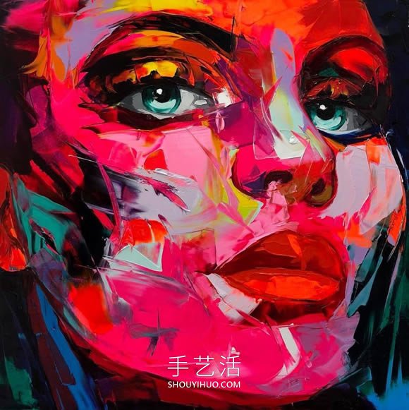生动的色彩和纹理！调色板刀肖像画作品欣赏(图5)