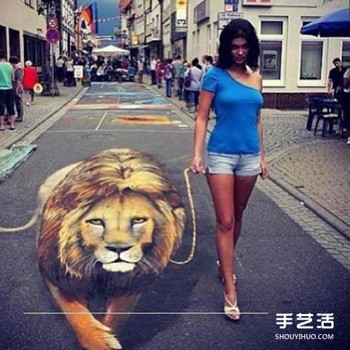 街头3D立体画作品欣赏 3D立体街头涂鸦图片(图1)