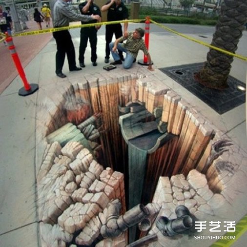 街头3D立体画作品欣赏 3D立体街头涂鸦图片(图3)