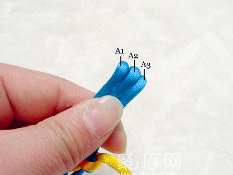 编织中国结步骤 宝结二宝3套结的编法图解教程(图4)