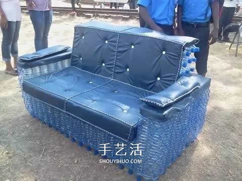 用塑料瓶做的小制作 凳子沙发垃圾桶随便选(图4)