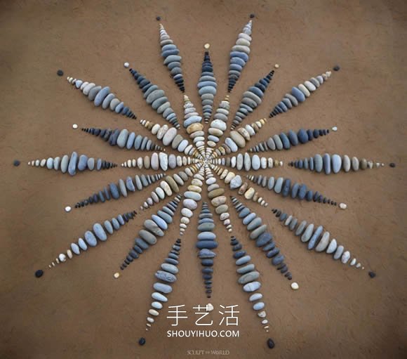 海滩上的拼搭艺术！令人赏心悦目的石头拼画(图6)