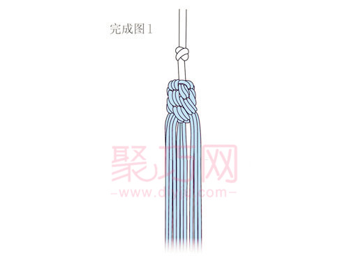 中国结吉祥穗编法图解教程(图6)