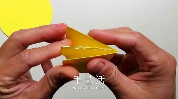 简单星花球的折纸制作方法图解教程(图6)