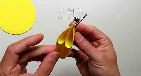 简单星花球的折纸制作方法图解教程(图7)