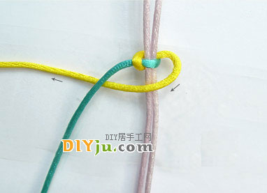 中国结之平结编法图解教程(图6)
