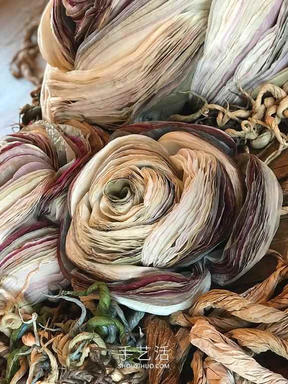 超薄纸张做成巨型花朵！栩栩如生的浪漫世界(图4)