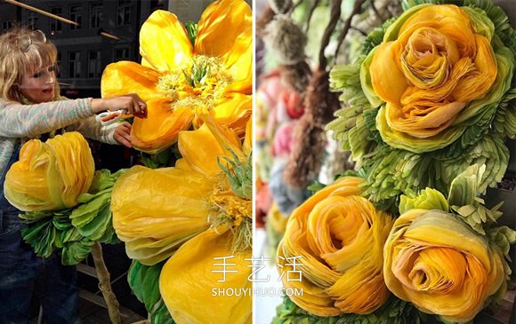 超薄纸张做成巨型花朵！栩栩如生的浪漫世界(图1)