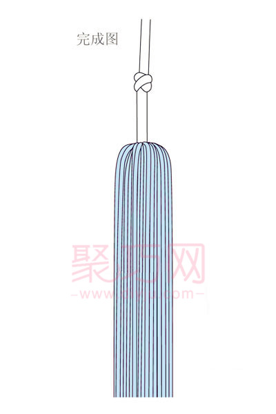 中国结流苏制作之纽扣穗编法图解 - 诺云双维造物网