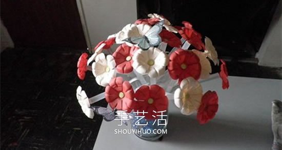 自制矿泉水瓶仿真花的方法图解教程(图1)