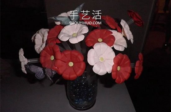 自制矿泉水瓶仿真花的方法图解教程(图11)