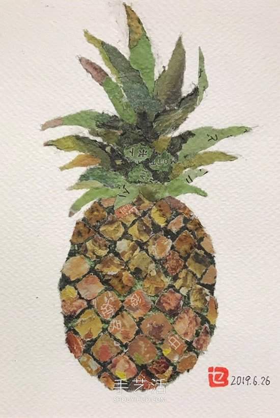 90岁老奶奶手撕报纸做拼贴画！展现平淡幸福(图7)
