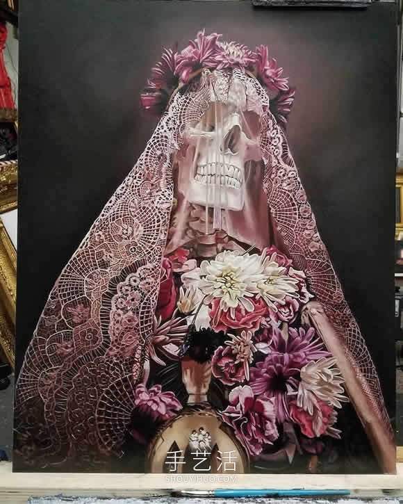 充满活力的彩色人体骨骼画作品欣赏(图1)