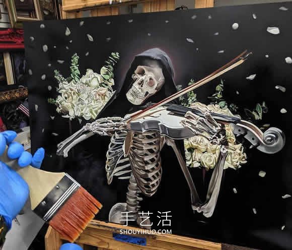 充满活力的彩色人体骨骼画作品欣赏(图4)