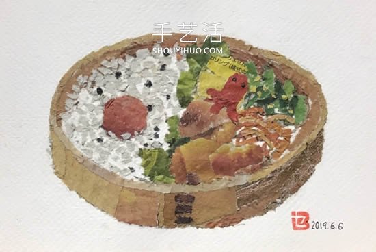 90岁老奶奶手撕报纸做拼贴画！展现平淡幸福(图12)