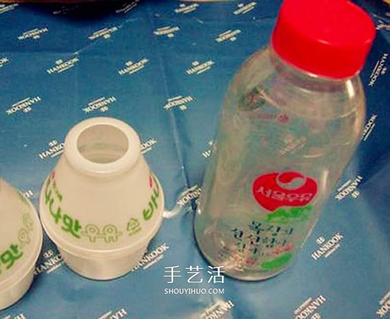 塑料瓶手工制作卡通小猪存钱罐(图1)