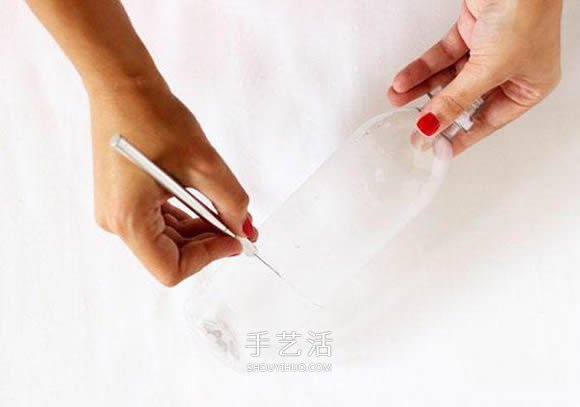 矿泉水瓶手工制作小清新牙签筒的教程(图2)