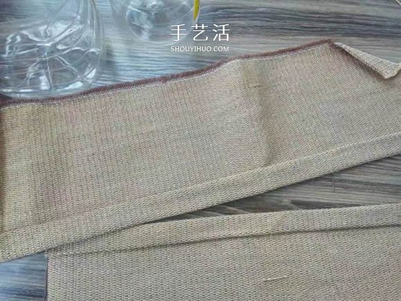 油瓶手工制作田园风花盆套的做法教程(图3)