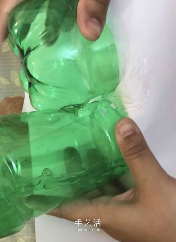 雪碧瓶手工制作万圣节女巫屋图解教程(图8)