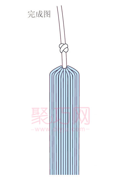 怎么做中国结穗子 管子穗编法图解(图7)
