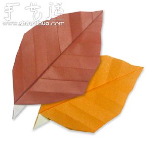 秋天枫叶折纸方法 - 诺云双维造物网