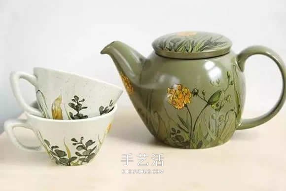 她们把家里的杯碟画成画 将每一天都过成诗！(图20)