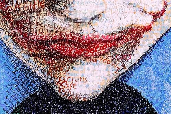 上百小时的名言堆叠 向名人致敬的创意文字画(图5)
