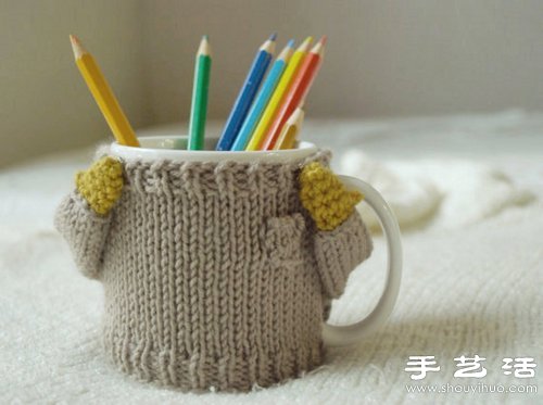超可爱手工针织杯套 让生活变得如此美好(图4)
