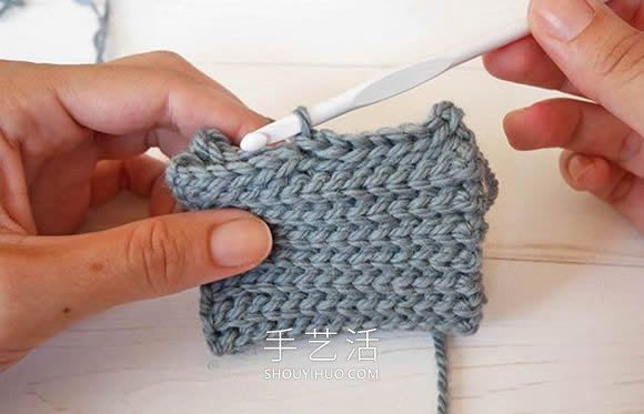 手工编织南瓜针法教程(图4)