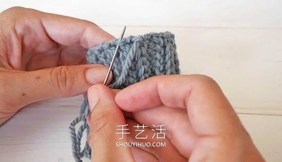 手工编织南瓜针法教程(图5)