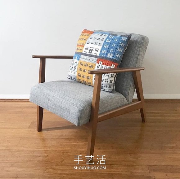 手工编织毯子，灵感来自哥本哈根多彩独特建筑(图7)