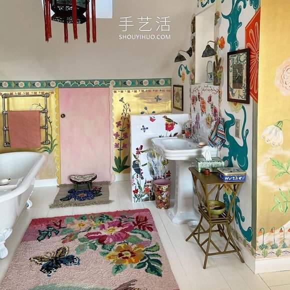 这位艺术家的手绘，让别墅仿佛变成童话小屋(图8)