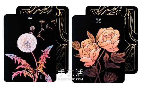 手绘植物塔罗牌！结合神秘占卜、花语寓意和哲学(图6)