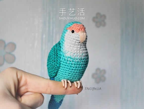 栩栩如生的鸟儿！手工钩织精致小鸟作品图片(图4)