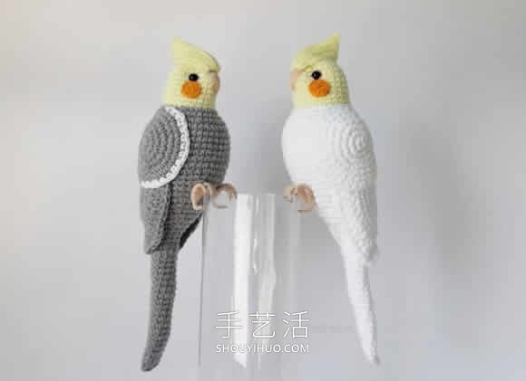 栩栩如生的鸟儿！手工钩织精致小鸟作品图片(图3)