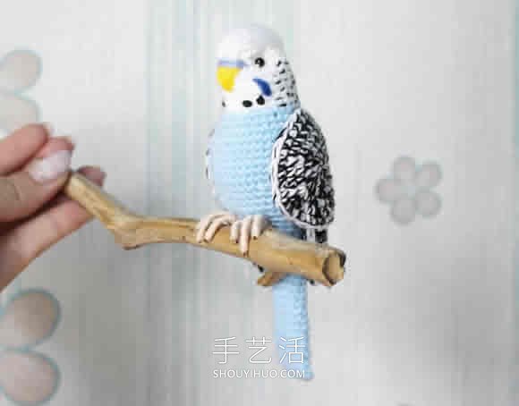 栩栩如生的鸟儿！手工钩织精致小鸟作品图片(图5)