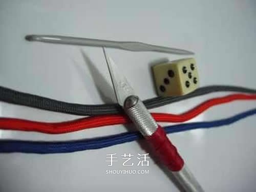 球体刀坠用伞绳编织图 圆球伞绳刀坠的编法(图3)