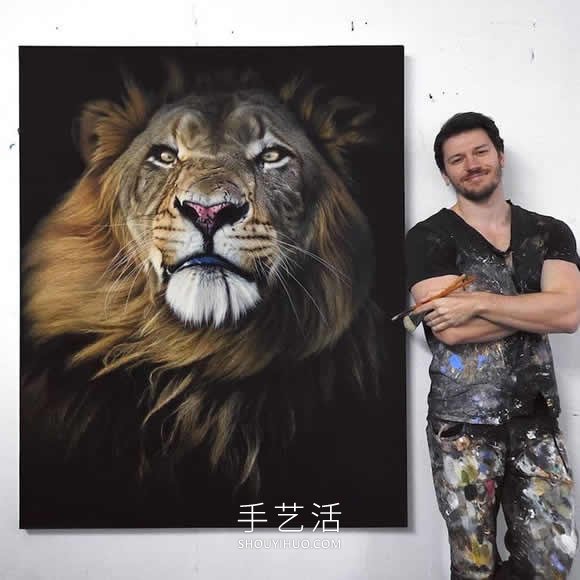 仿佛会跃出画布!逼真画作捕捉野生动物之美(图5) 仿佛会跃出画布!逼真画作捕捉野生动物之美(图5)