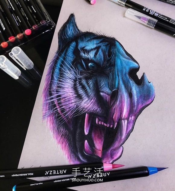 会“发光”的插图，警醒人们保护濒临灭绝的动物(图2)