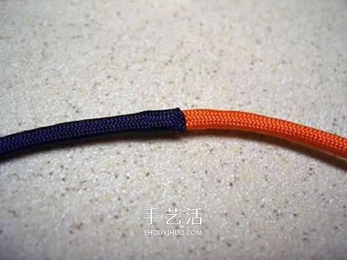 手工刀坠绳编法图解 伞绳刀坠的编法教程(图2)