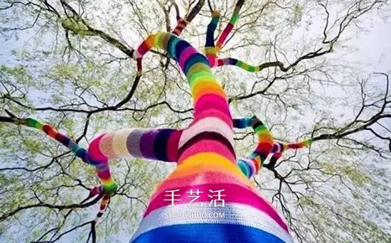 色彩大爆炸！用毛线编织物打扮我们的生活~(图13)