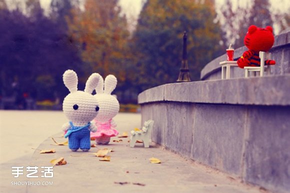 治愈系钩针作品图片 可爱小动物们的生活点滴(图1)