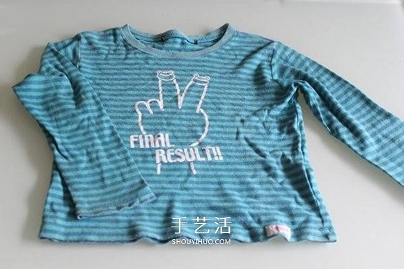 宝宝旧T恤的改造方法 让衣服赶上孩子的成长(图2)