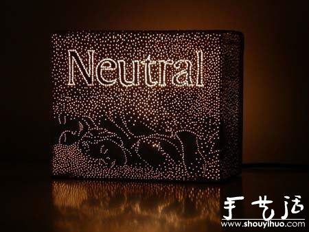 用包装盒制作时尚灯罩(图3)