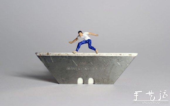 粘土、金属丝和纸张DIY的微型小人(图7)