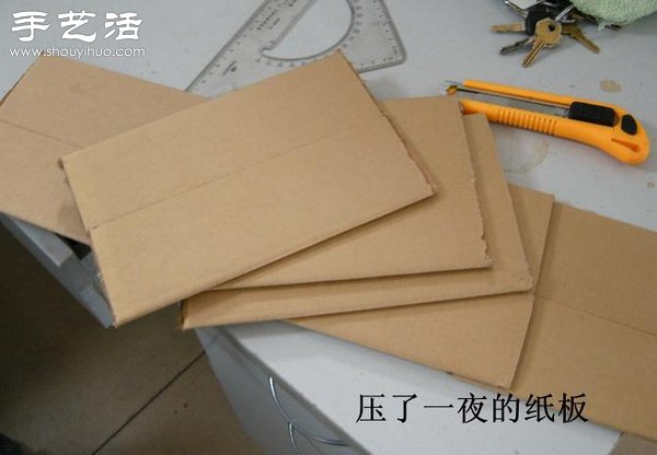 硬纸板废物利用DIY精致收纳柜(图6)